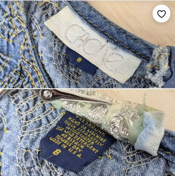 Vintage 90s Cache Blue Denim Jumpsuit L/XL - Picture 5 of 7